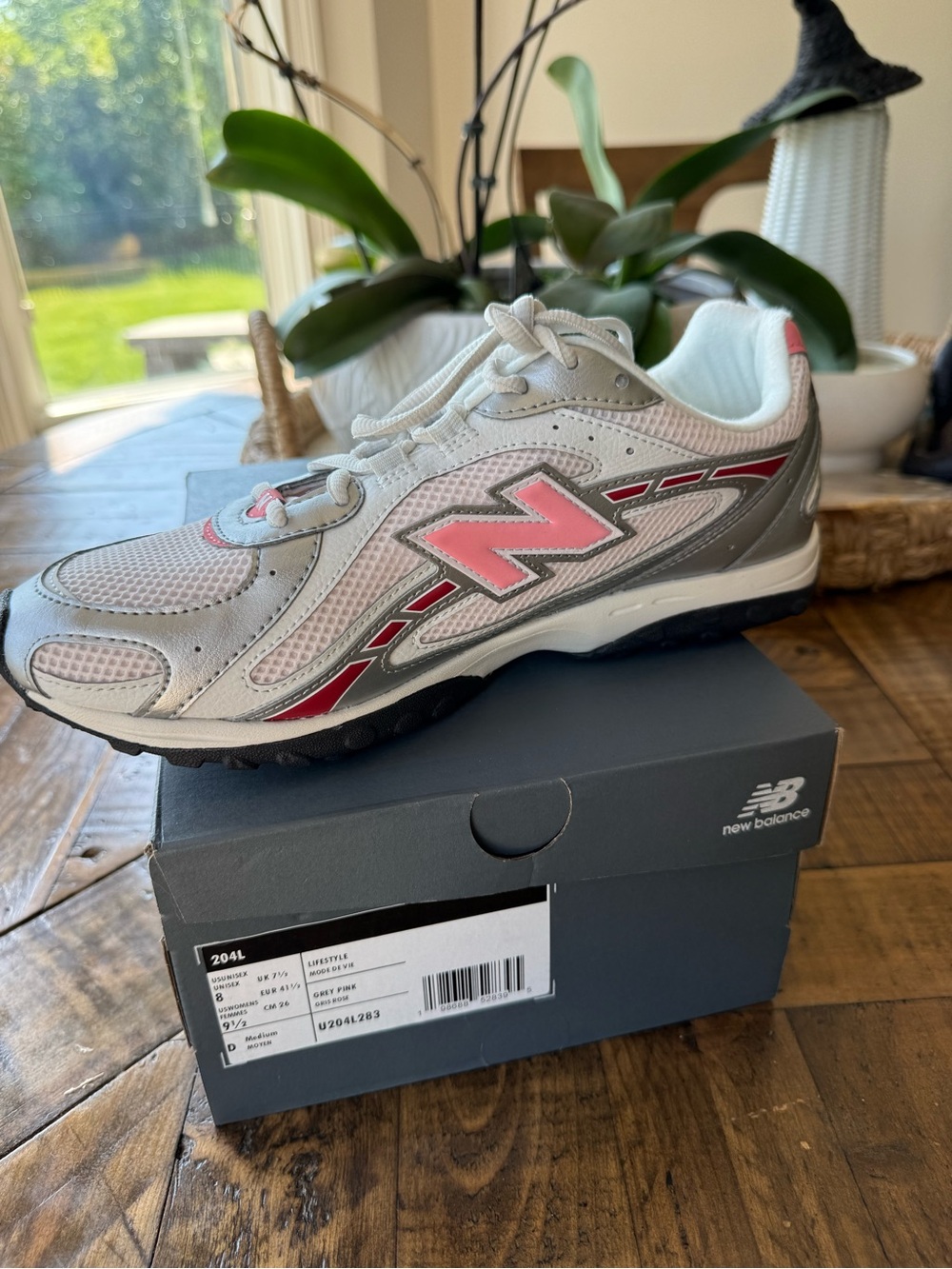 New Balance Pink and Gray Women's Athletic Sneakers